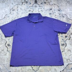 Nike Golf Dri-FIT Polo Shirt Purple XXL 2XL Men's Performance Polo 128898-545